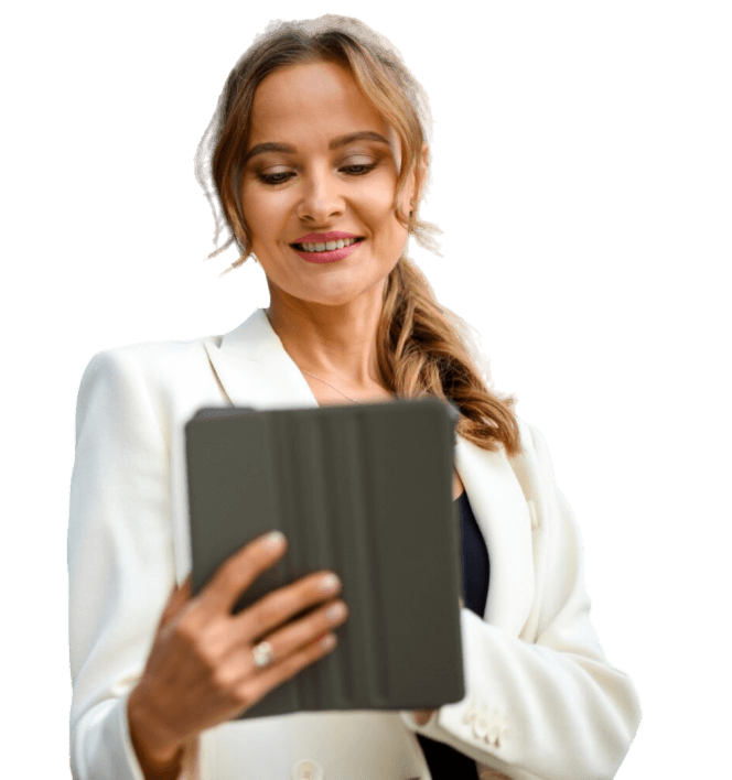 women with ipad